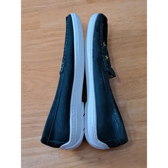 Marc Joseph Madison Leather Nubuck Loafers Big Kid Size 3.5 Green w/ Gold Stars - Picture 15 of 16